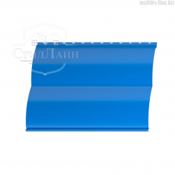 Металлический сайдинг Блок-Хаус Pe 0.45 RAL 5015 Небесно-синий
